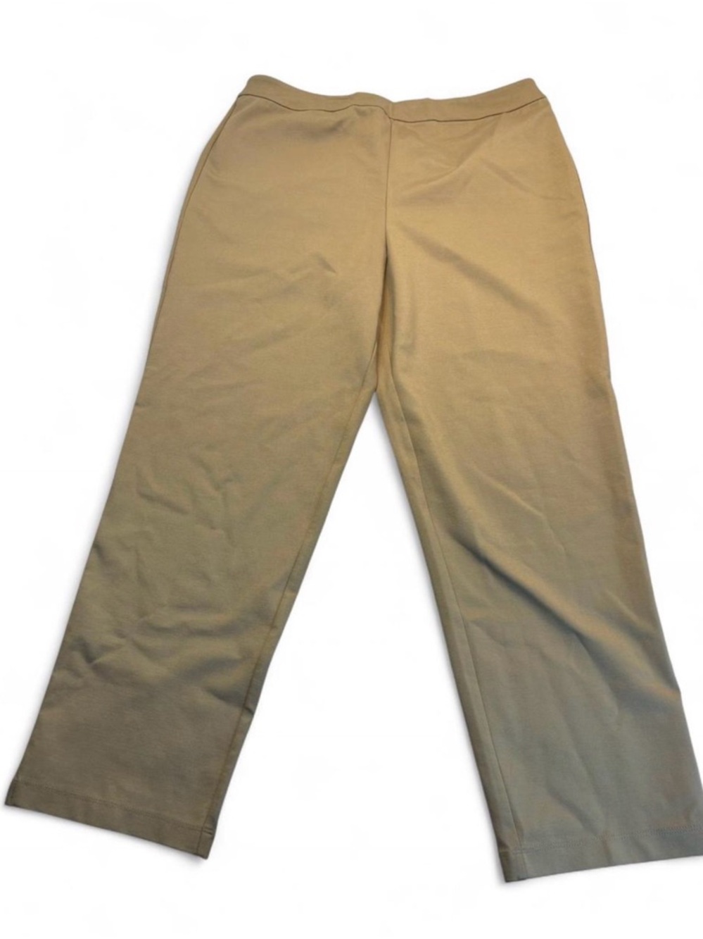 Joan Rivers Tan Straight-Leg Pants